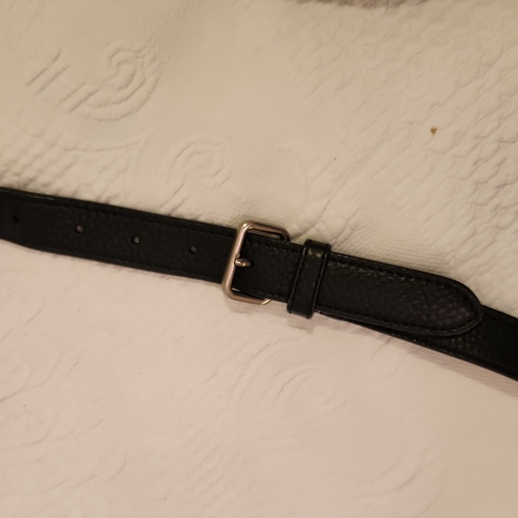 Cole Haan Black Leather Bag with Silver Accents - Picture 8 of 9